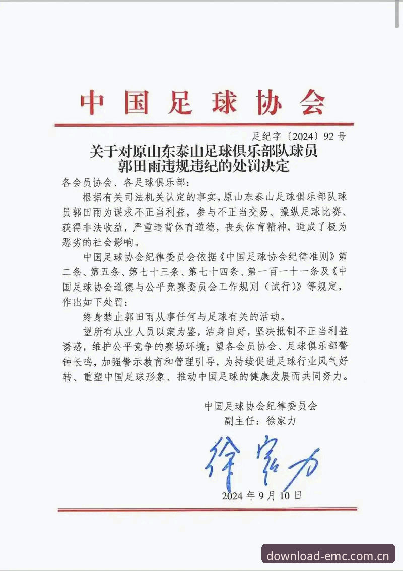 中国足协第三批禁足名单公布，易倍体育用户如何解读这场行业地震？